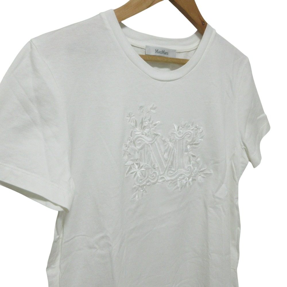 マックスマーラ SACHA EMBROIDERED コットン Tシャツ