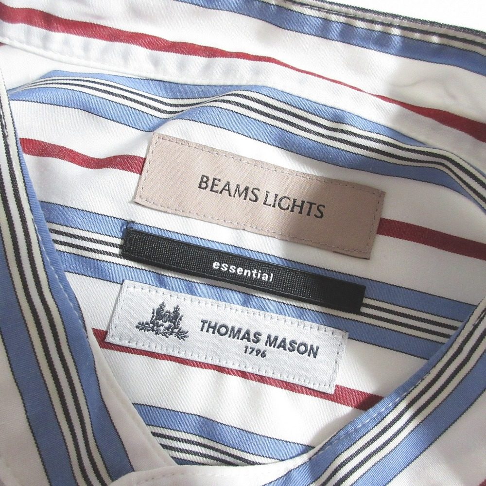 BEAMS LIGHTS トーマス メイソン ストライプ シャツ