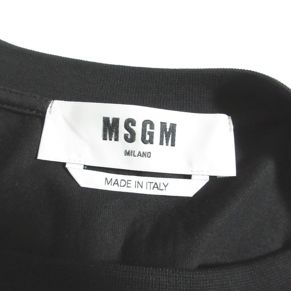 MSGM ショルダーリボン ノースリーブ コットン ワンピース
