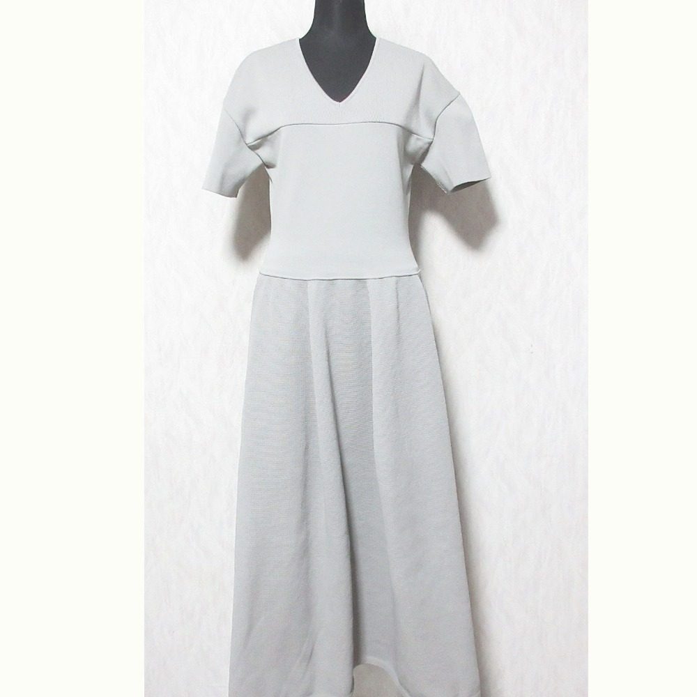 LE CIEL BLEU ニット V ドレス
