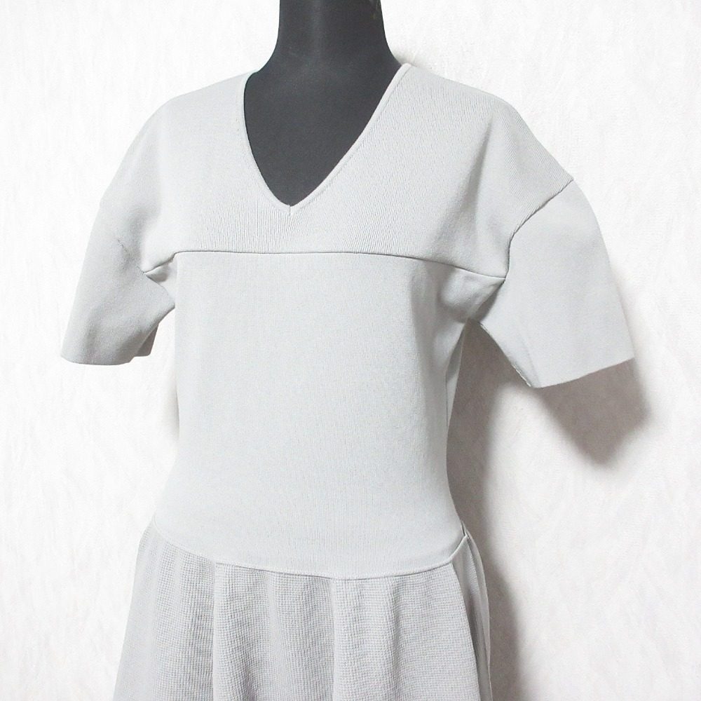 LE CIEL BLEU ニット V ドレス