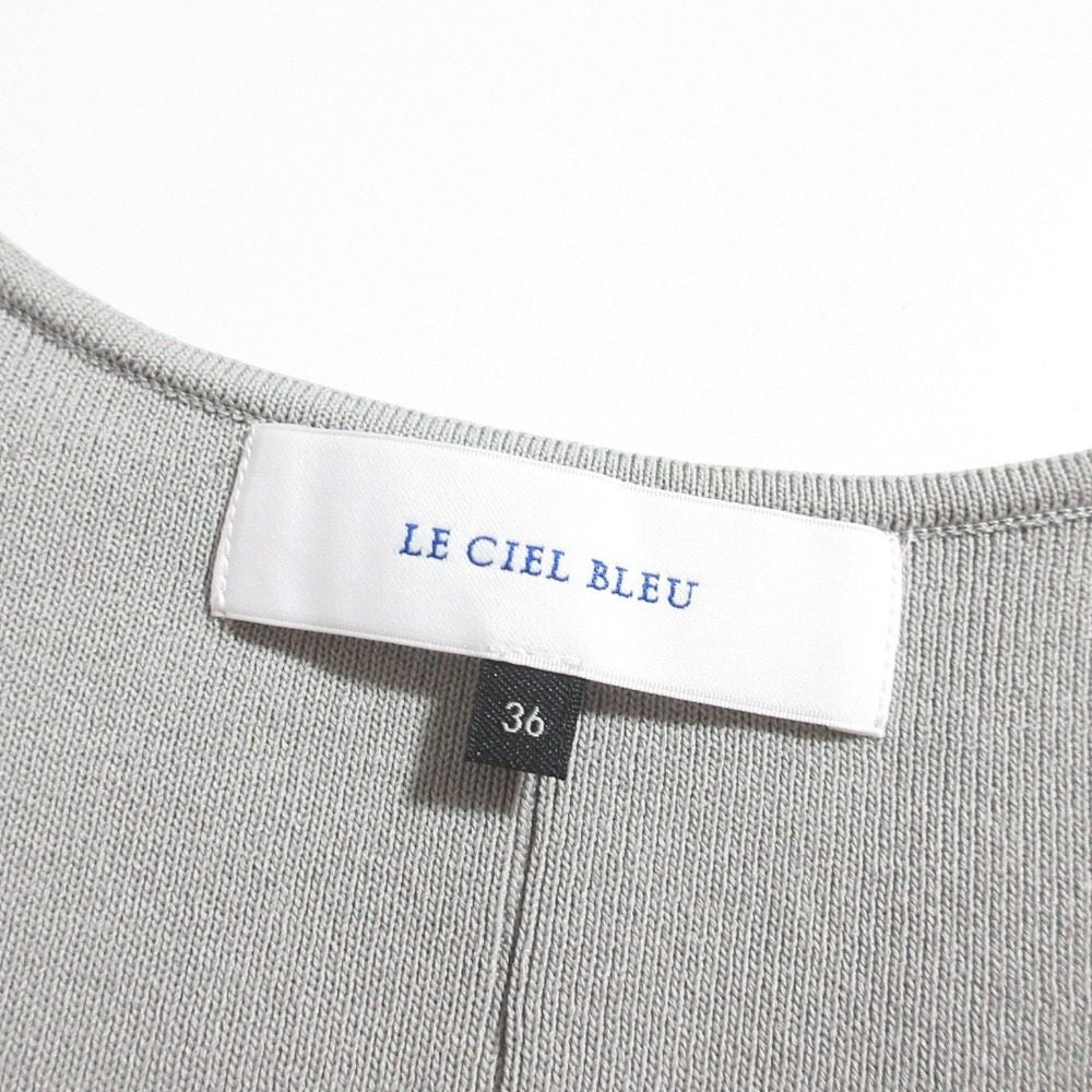 LE CIEL BLEU ニット V ドレス