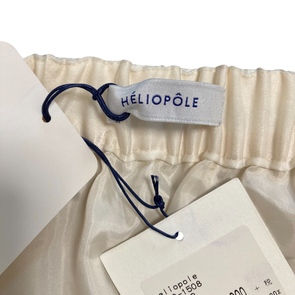 Heliopole スエード サテン プリーツ スカート