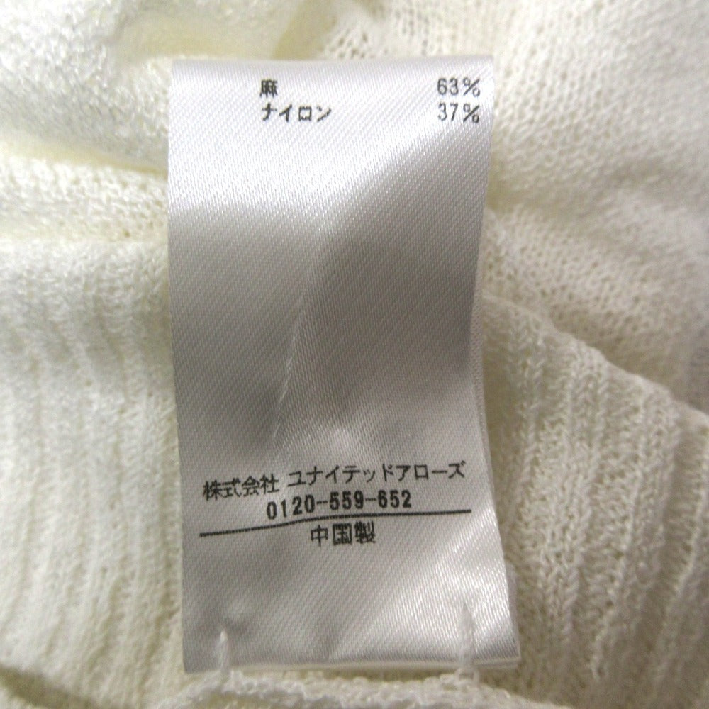 BLAMINK リネン ナイロン ニット トップ