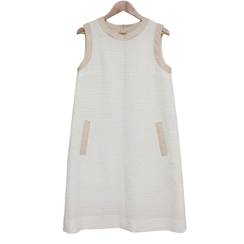 フォクシー Coquille Dress フェイクレザーワンピース
