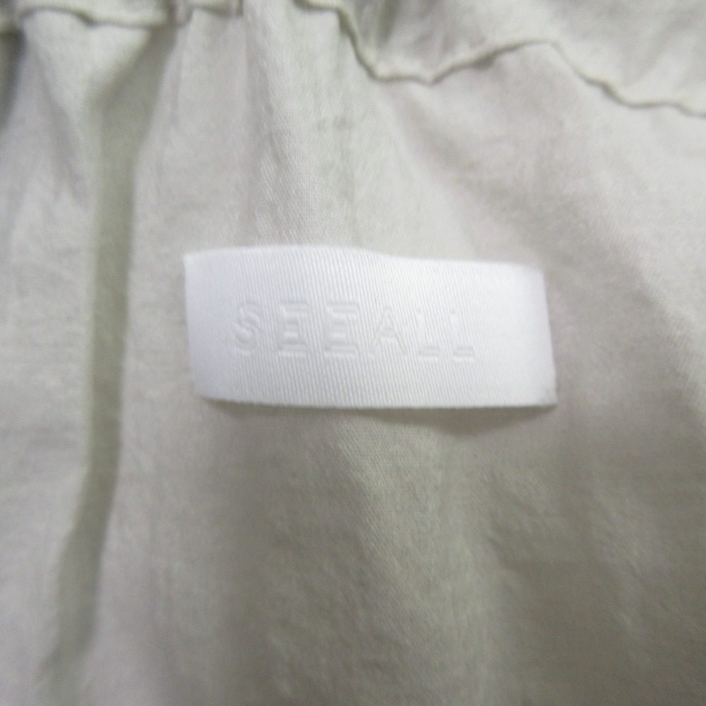 SEEALL ギャザー ドレス シルク ブレンド