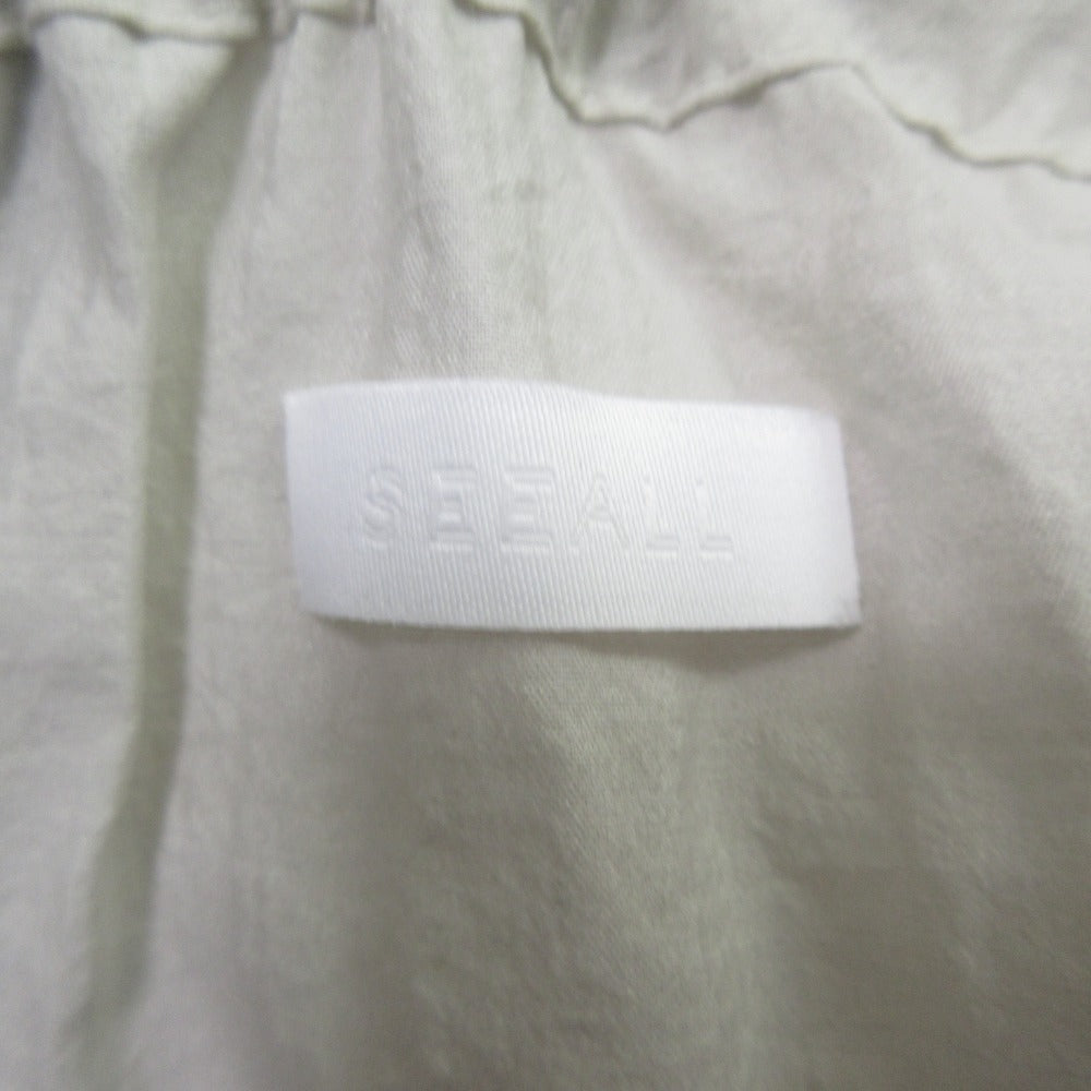 SEEALL ギャザー ドレス シルク ブレンド