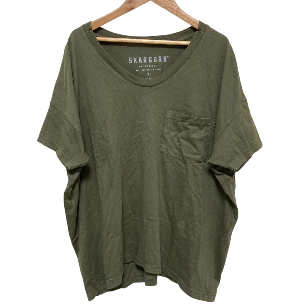 スカルゴーン コットンオーバーサイズポケットTシャツ