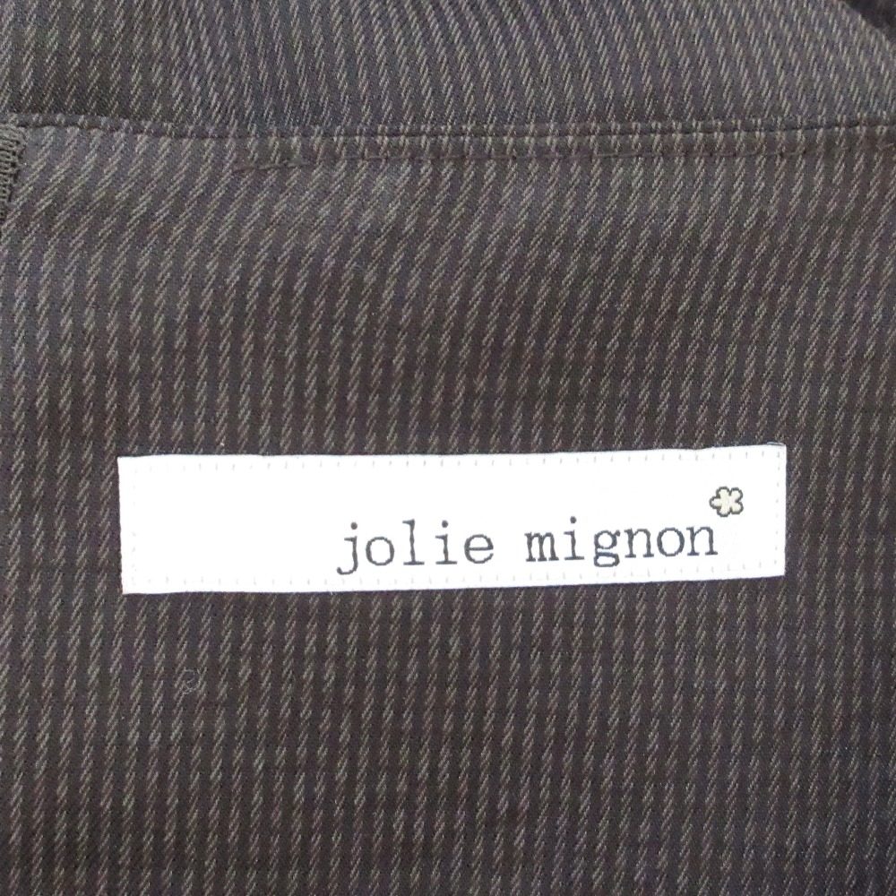 jolie mignon ストライプ エアロ ツイル ドレス
