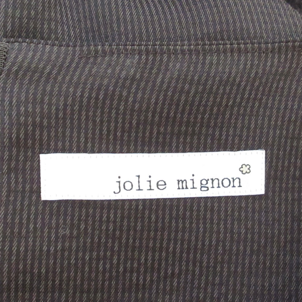 jolie mignon ストライプ エアロ ツイル ドレス