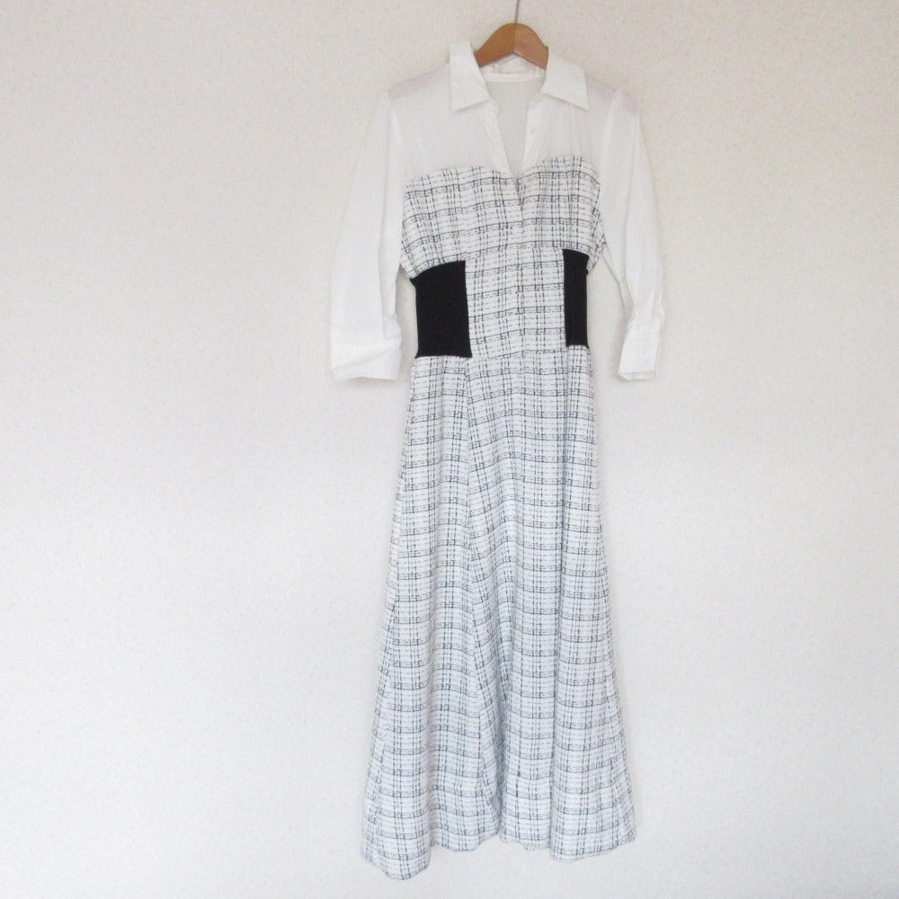 And Couture ツイード コンボ ドレス