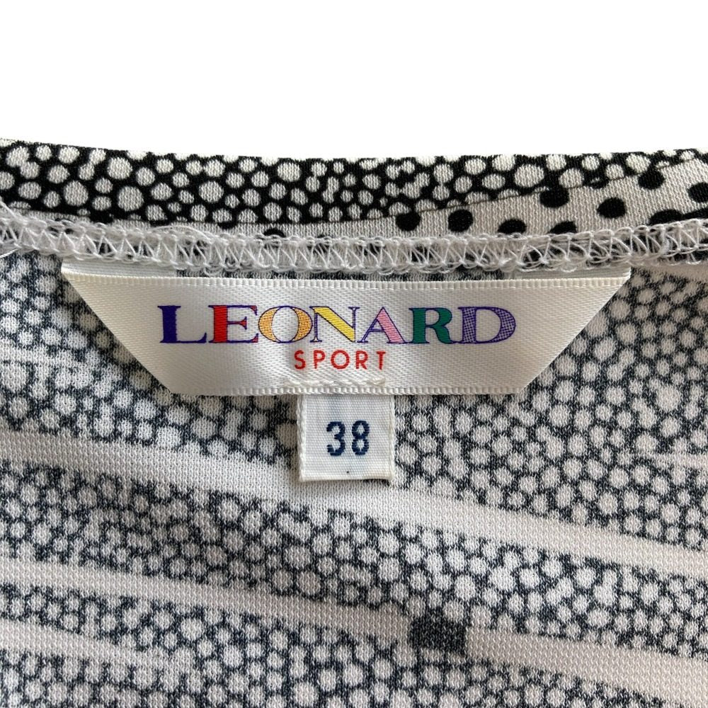 LEONARD SPORT リーフ プリント ドレス