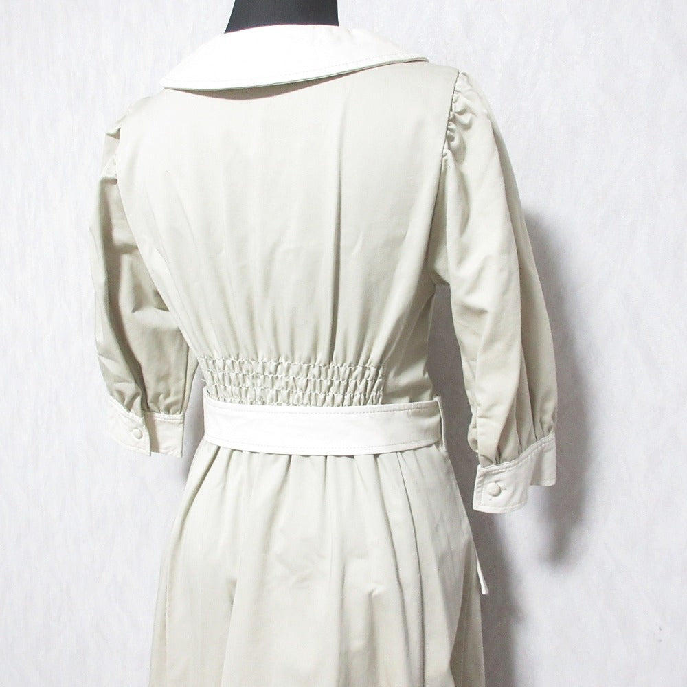 WILLSELECTION カラー ブロック パフスリーブ シャツ ドレス