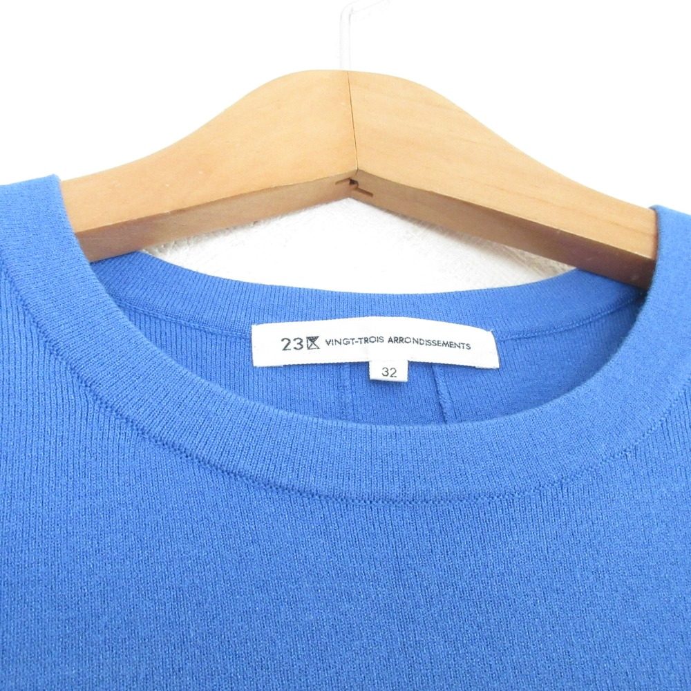 23区 クルーネック ハーフスリーブ Tシャツ