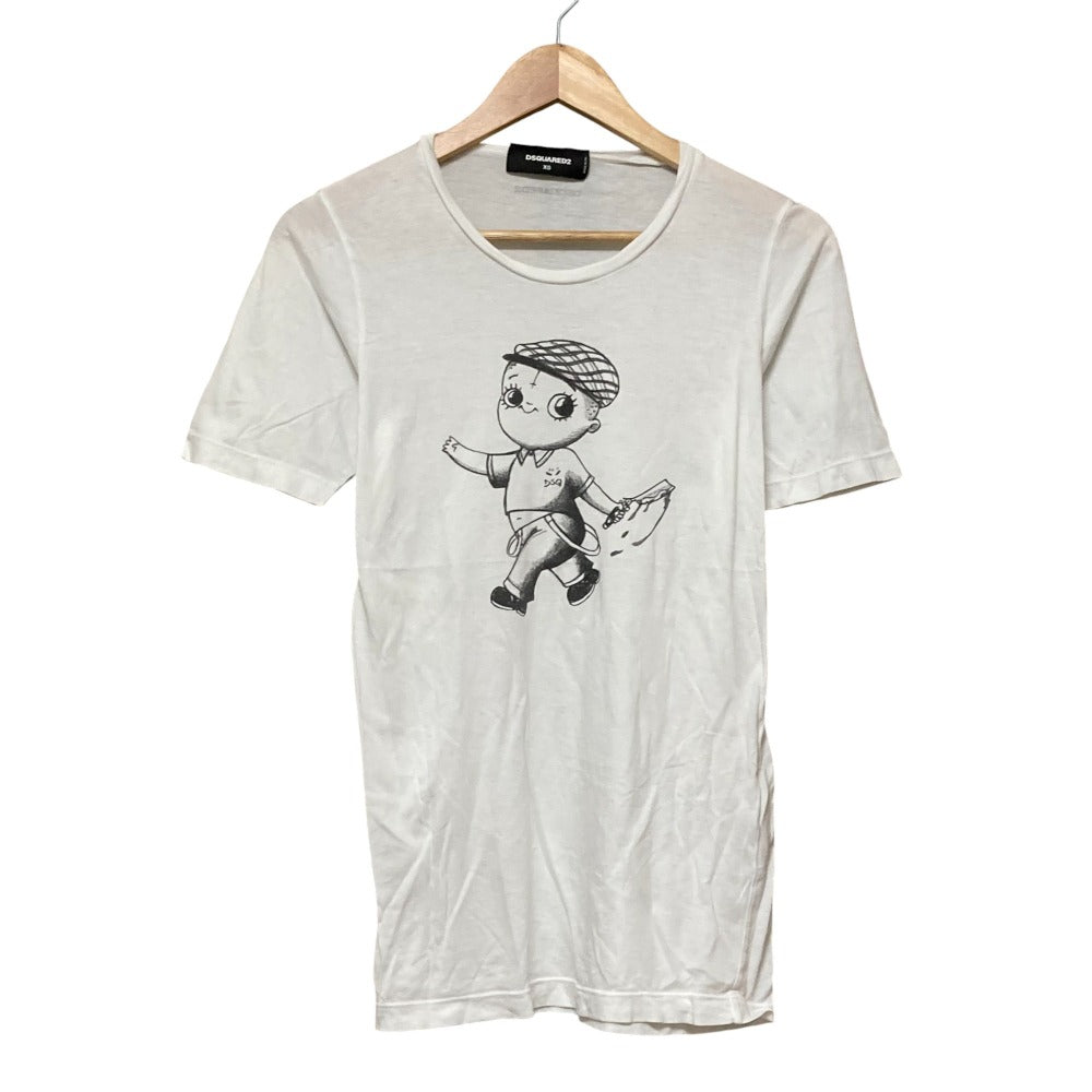 ディースクエアード プリントコットンTシャツ