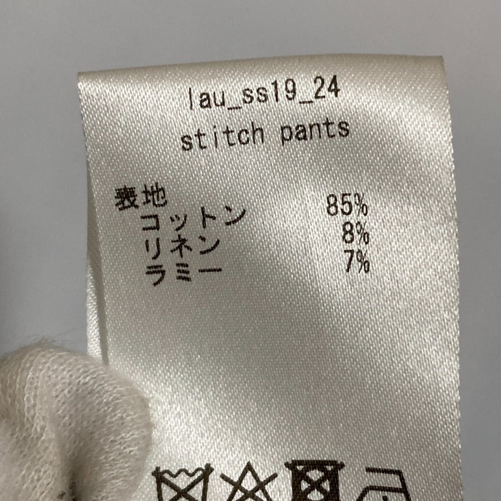 Lautashi リネン ブレンド ワイド パンツ