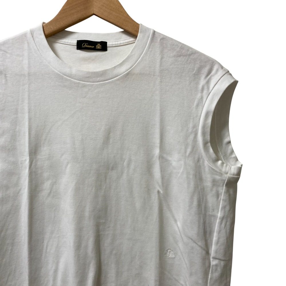 ドゥロワー コットンノースリーブプルオーバーTシャツ