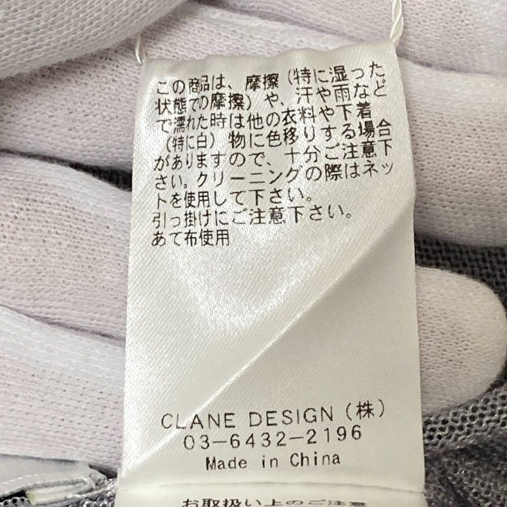CLANE シアー V ネック ニット トップ