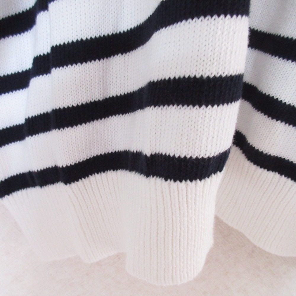 IENA ボーダー ワイド ニット プルオーバー