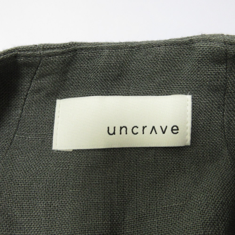uncrave ナチュラル リネン ロング ジレ ドレス