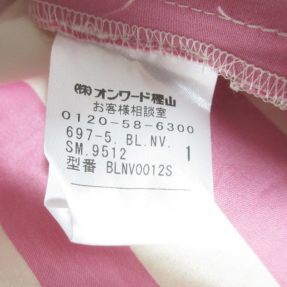 ネイヴ ストライプノースリーブシャツ
