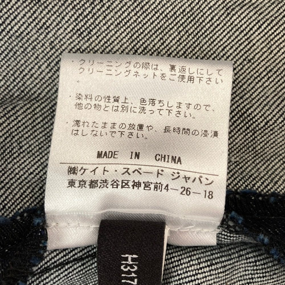 ケイトスペードニューヨーク 薔薇プリントデニムワンピース