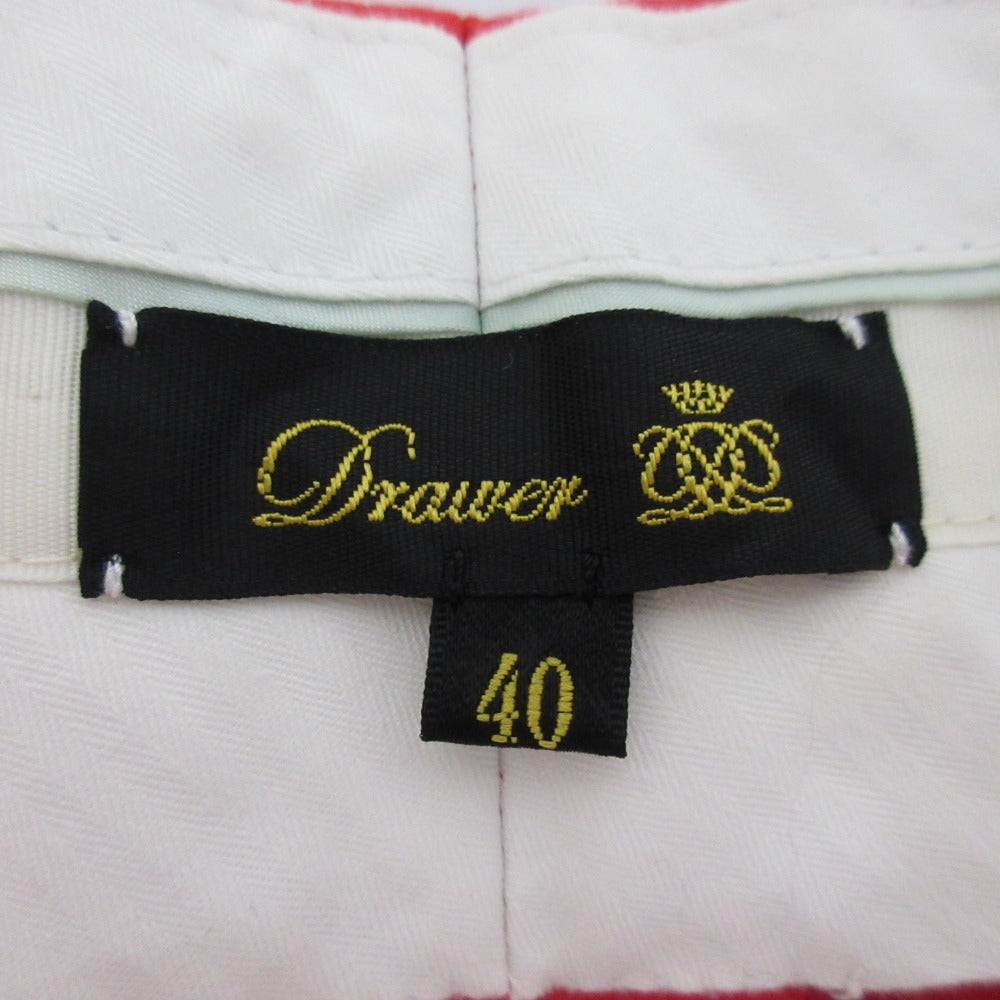 Drawer コットン テーパード パンツ
