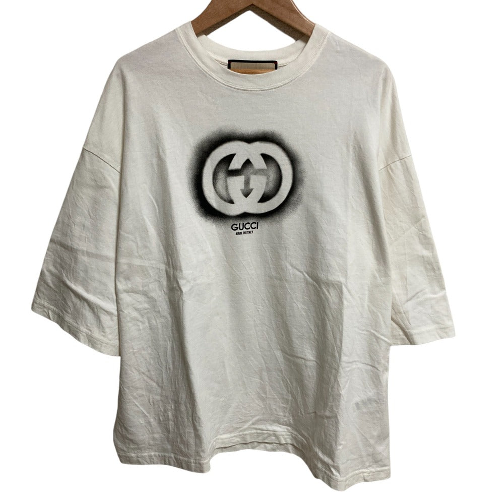 グッチ ロゴ コットン オーバーサイズ Tシャツ