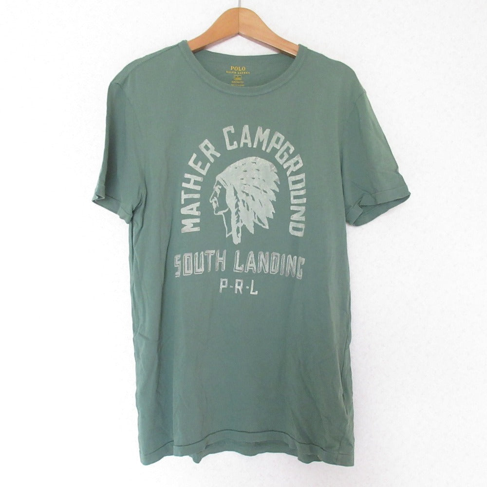 ポロラルフローレン インディアンプリント コットン半袖Tシャツ