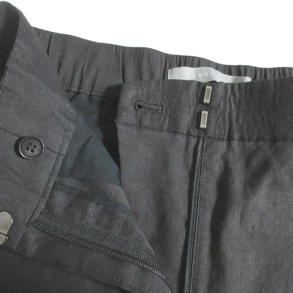 セオリーリュクス ECO CRUNCH WASH リネン ストレッチ パンツ