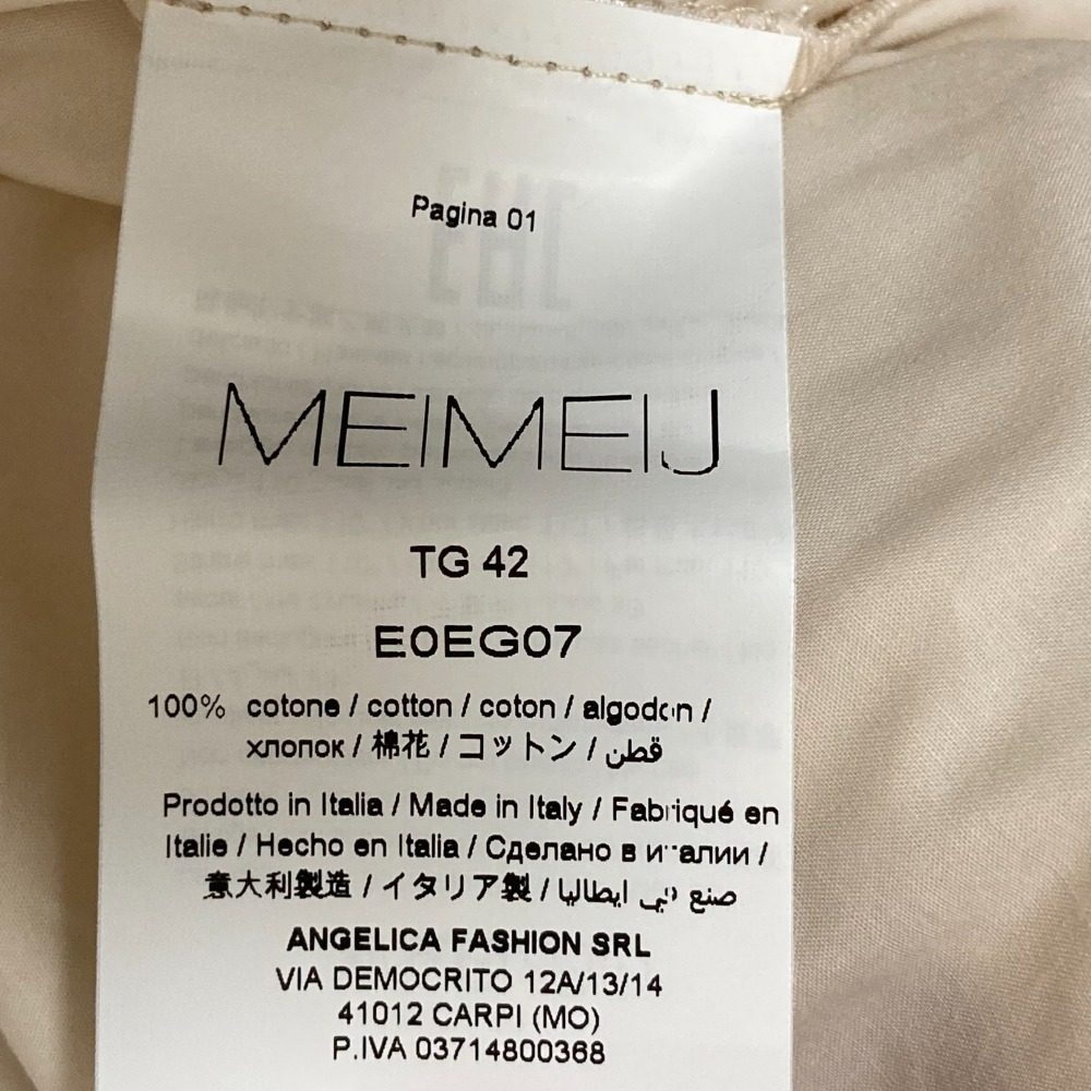 MEIMEIJ ロング スリーブ シャツ ドレス