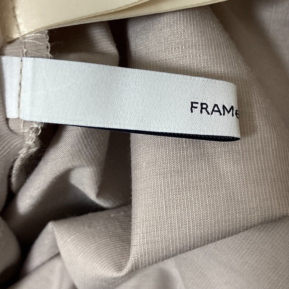 FRAMeWORK 麻混スラブ2wayスカートパンツ