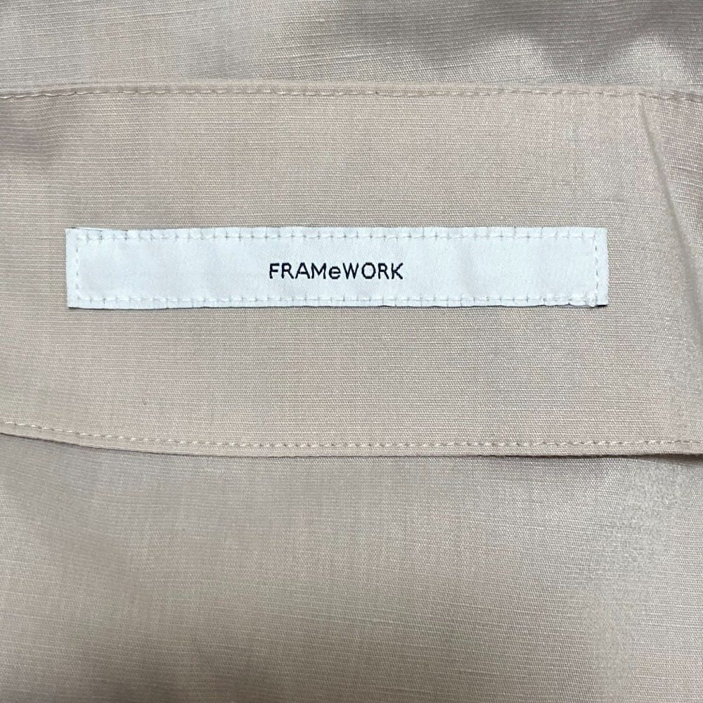 FRAMeWORK 麻混スラブ2wayスカートパンツ