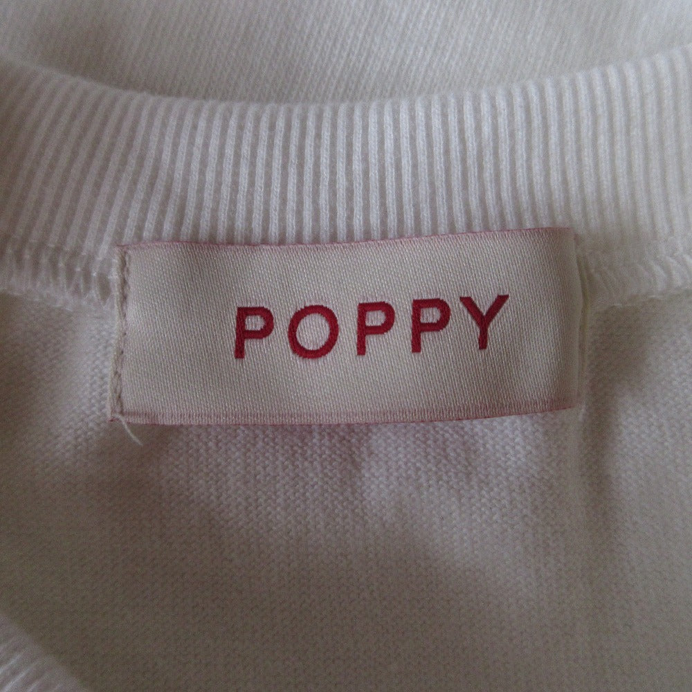 POPPY スワンプリント コットン半袖Tシャツ