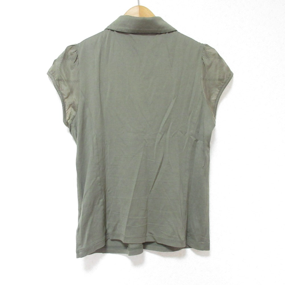 バーバリー フレンチ スリーブ ポロ シャツ トップ