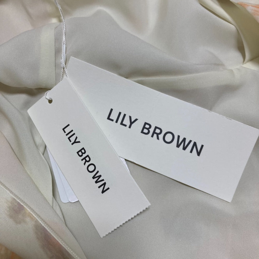 LILY BROWN ヴィンテージ プリント シフォン ドレス
