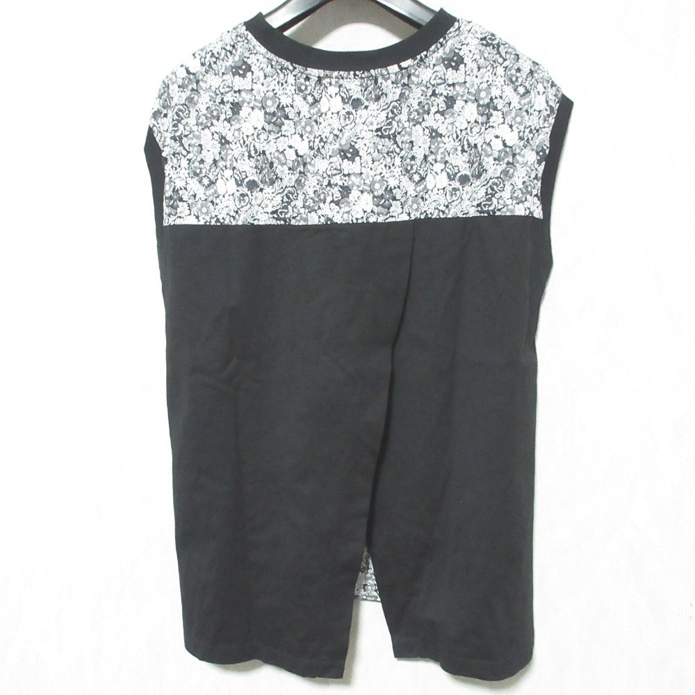 ズッカ リバティプリント ノースリーブコンビカットソー