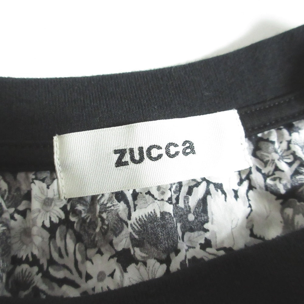 ズッカ リバティプリント ノースリーブコンビカットソー