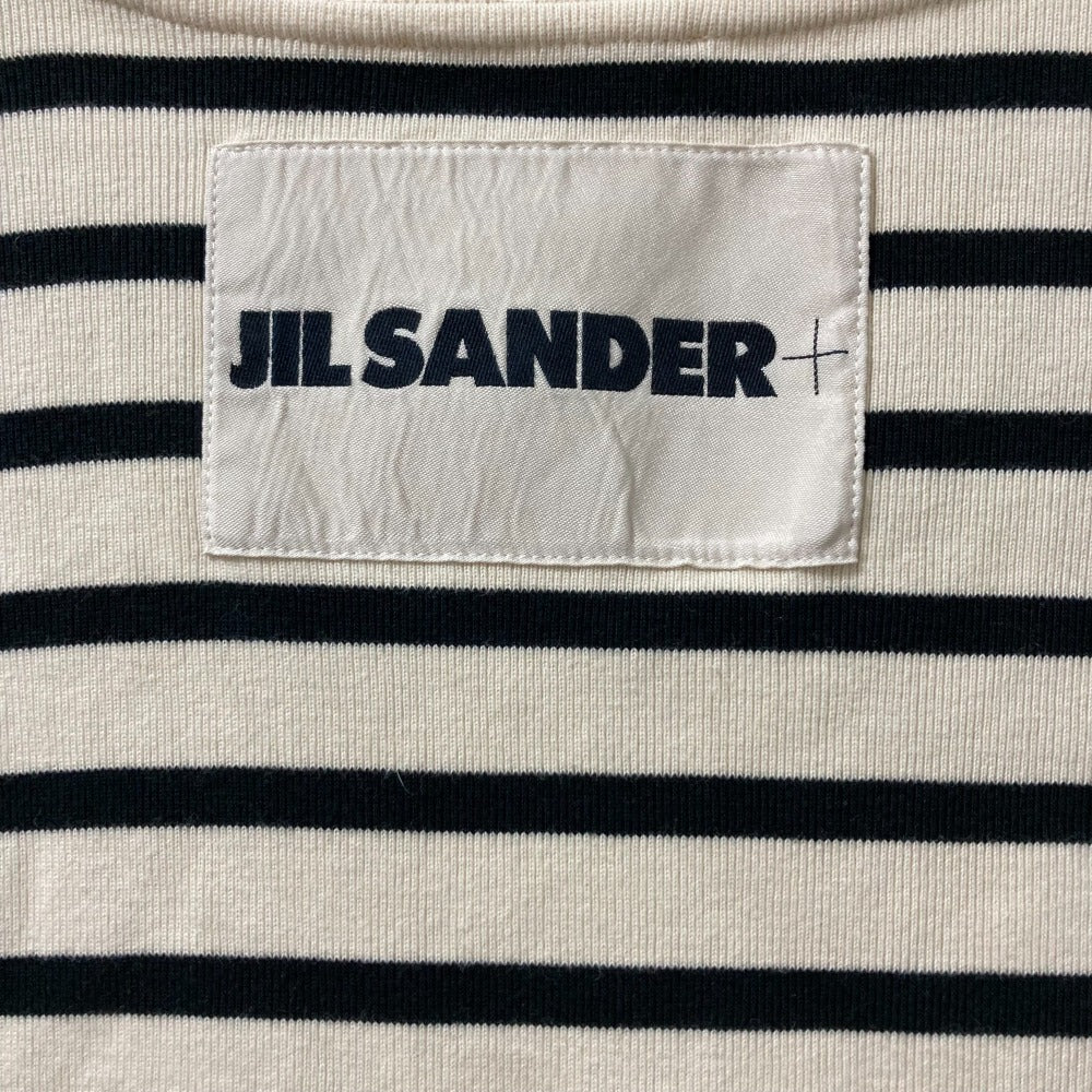 ジルサンダー コットンボーダー半袖Tシャツ