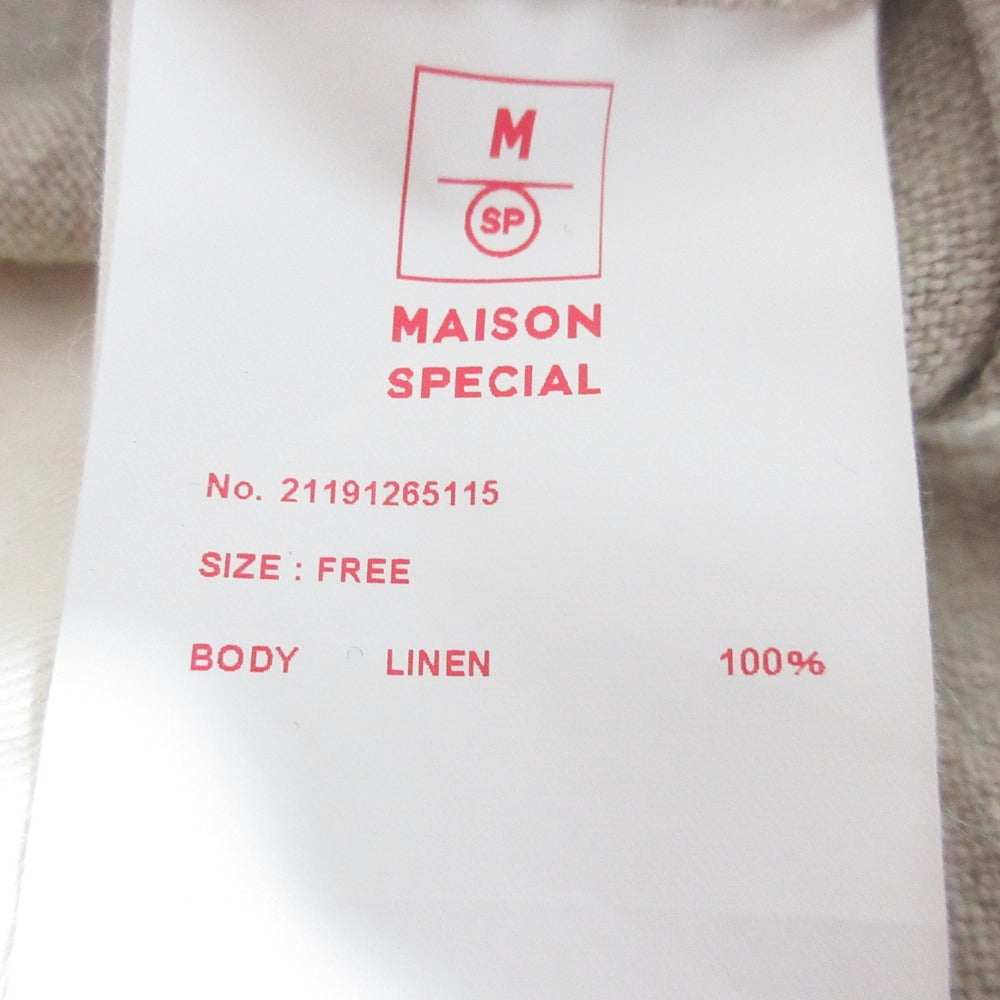 MAISON SPECIAL リネン ロング ジレ ドレス