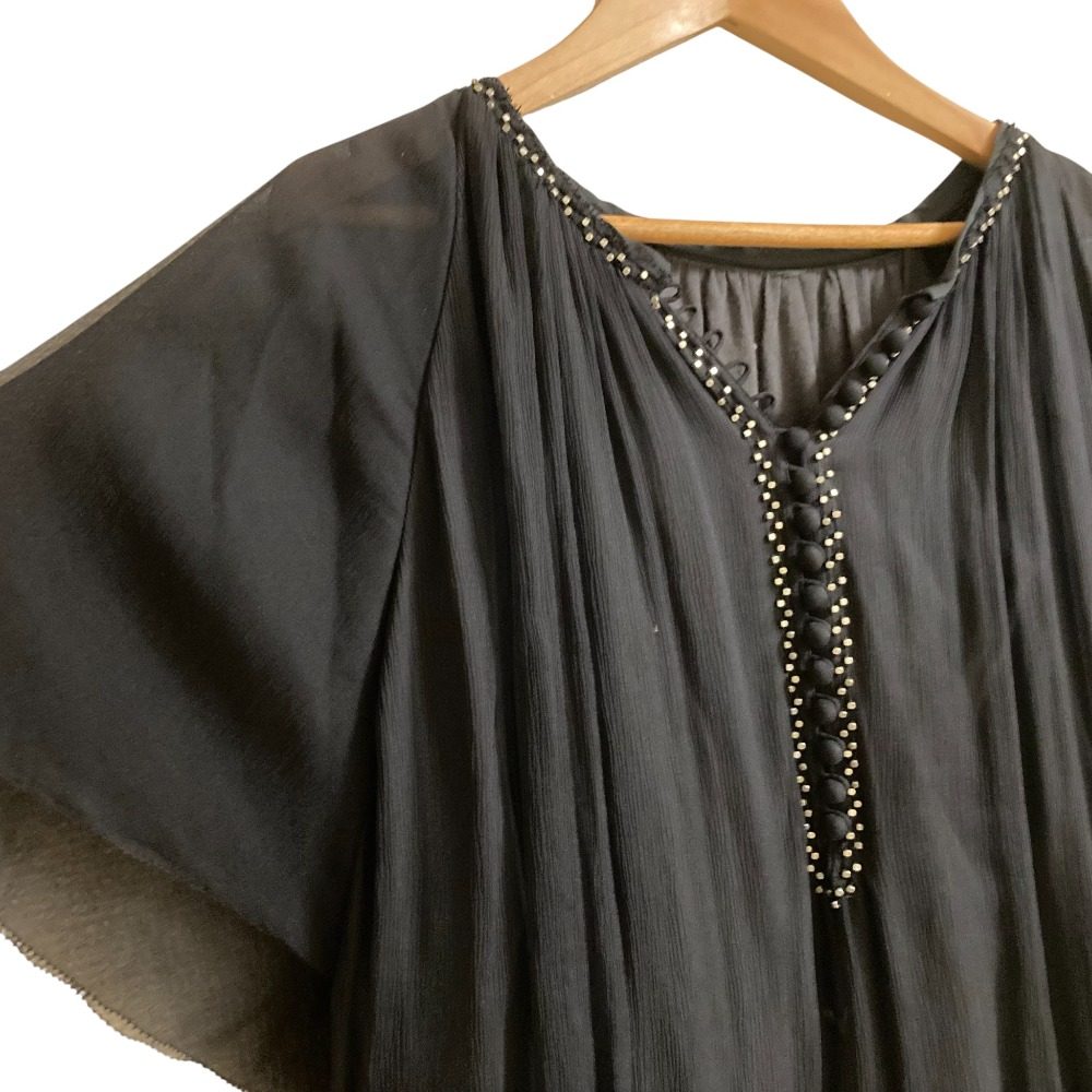 MACPHEE シルク シフォン ドレス