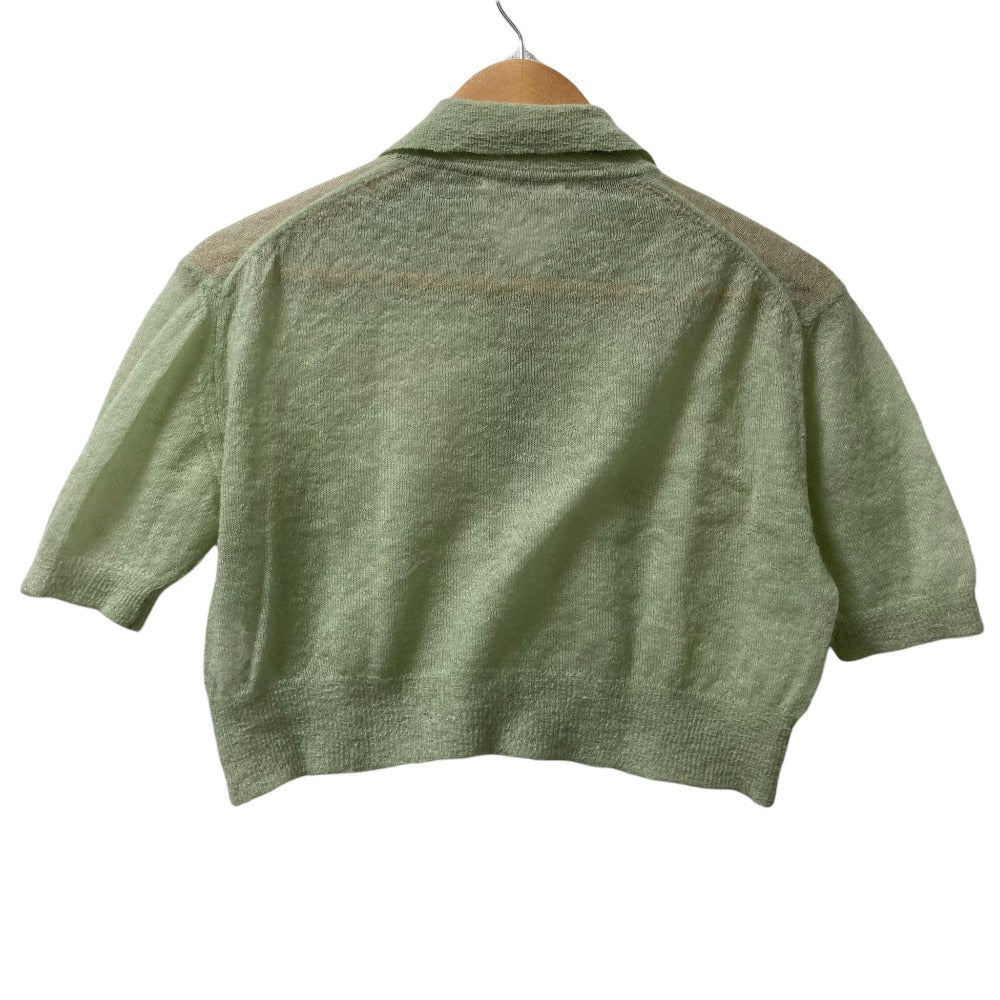 オーラリー KID MOHAIR SHEER KNIT ポロシャツ