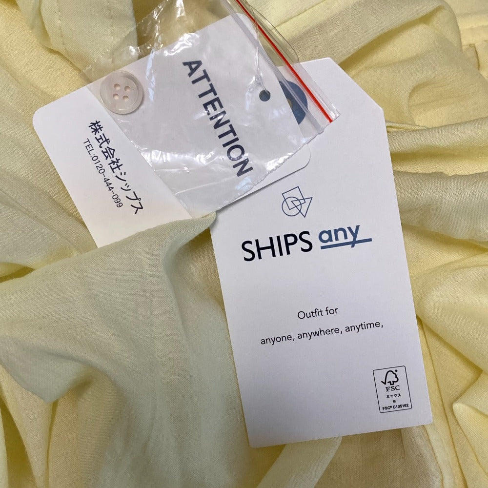 SHIPS any エア ボイル ギャザー シャツ ドレス