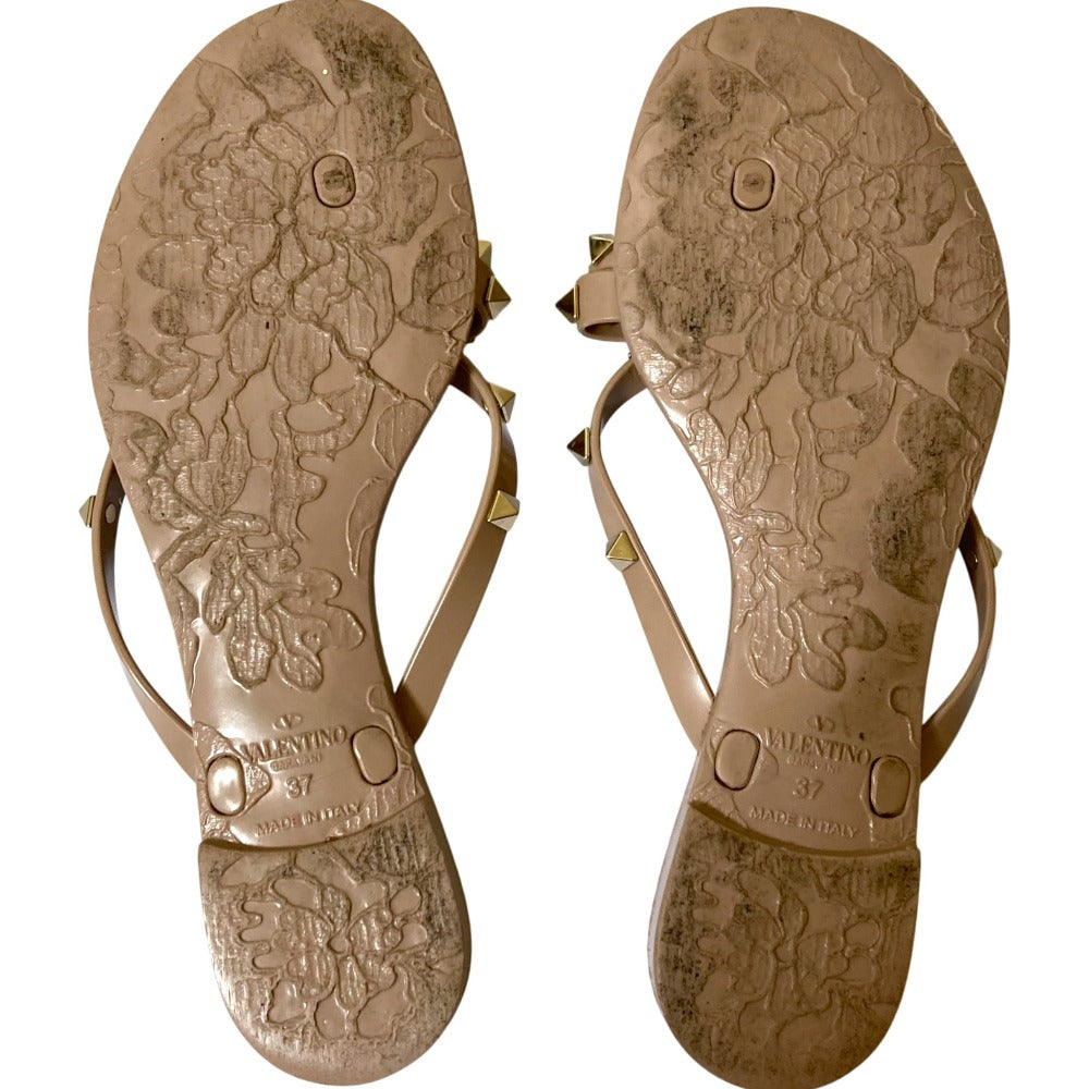 ヴァレンティノ ガラヴァーニ ロックスタッズ ラバー サンダル