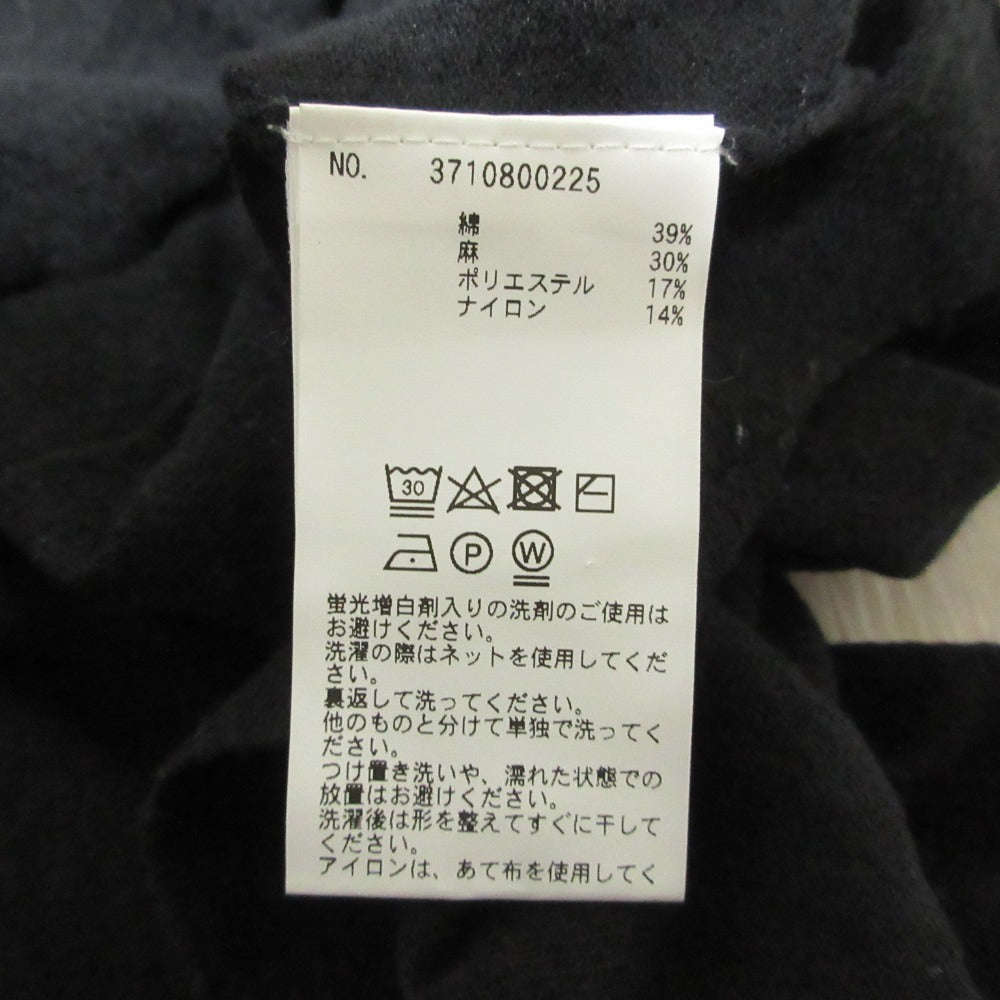 デミリー リネンブレンドニット半袖セーター