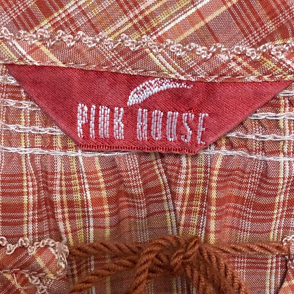 PINK HOUSE チェックロングスリーブブラウス