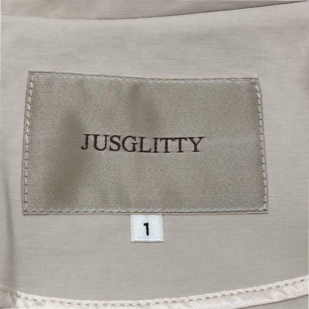 Jusglitty 撥水 ロング トレンチ コート