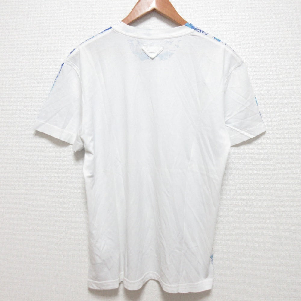 プラダ フラワー プリント パネル クルーネック Tシャツ