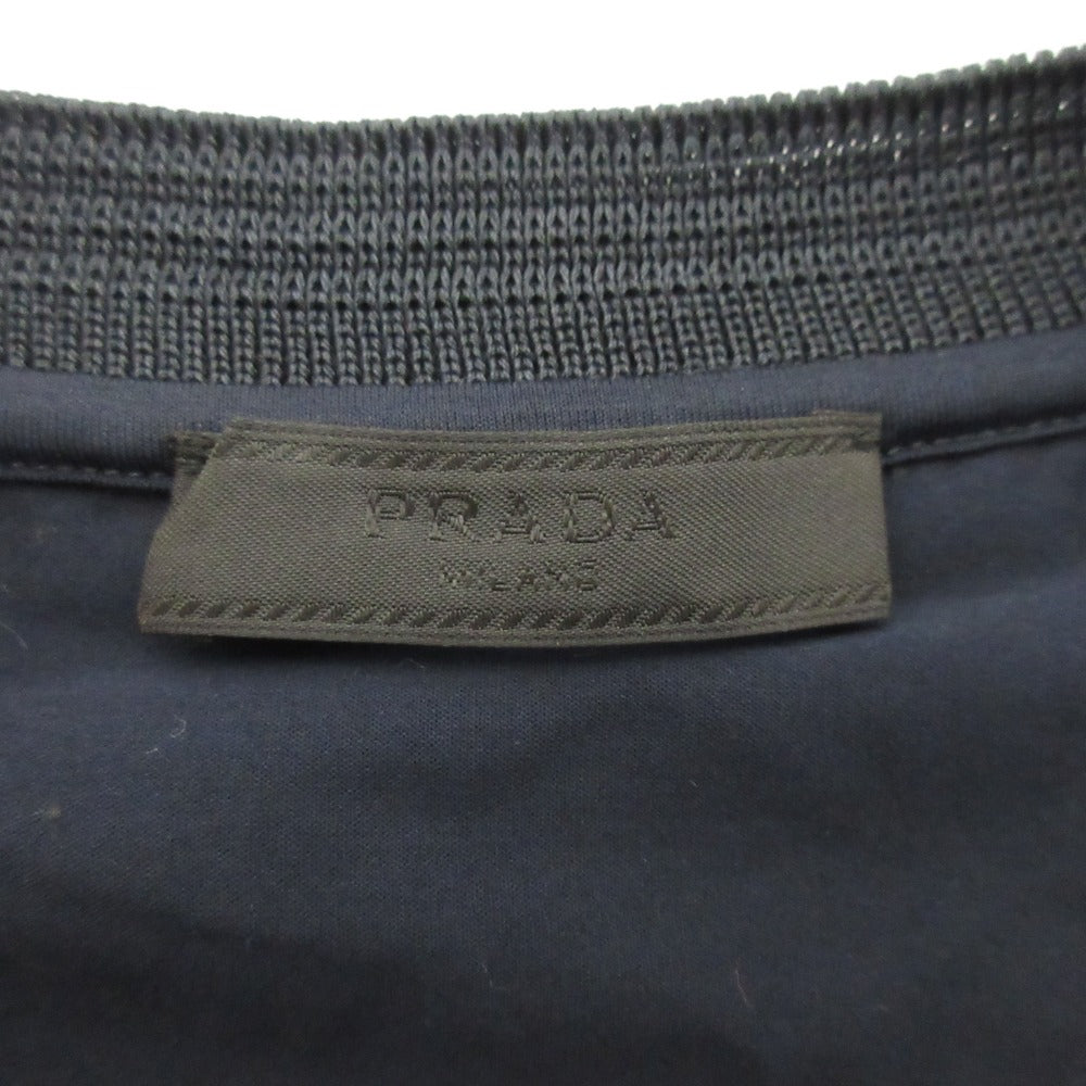 プラダ Vネック バイカラー Tシャツ