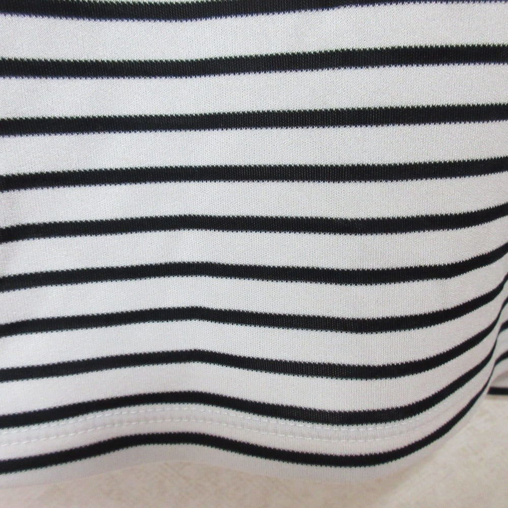 ノーブル ディープ Vネック ボーダー 長袖 Tシャツ